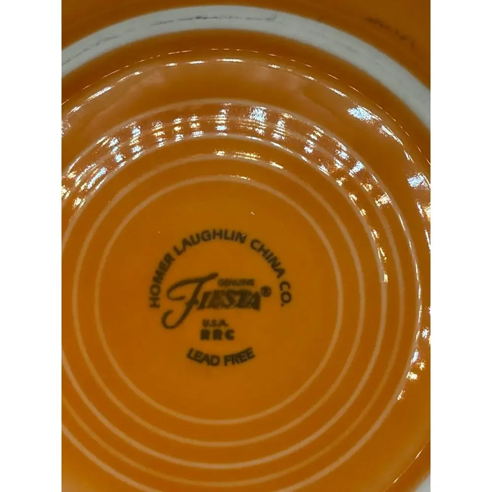 Fiesta Ware Tangerine Place Setting (3 Pieces) EUC Retired
